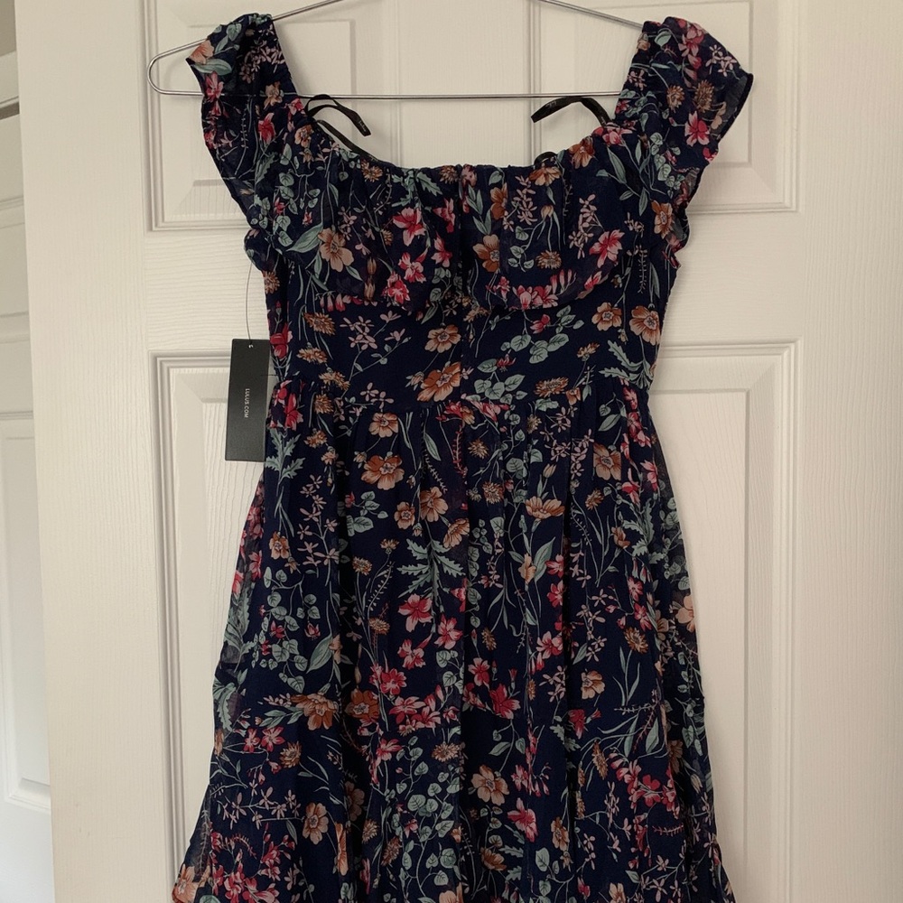 Lulus floral print mini dress. Size small. New with tags.